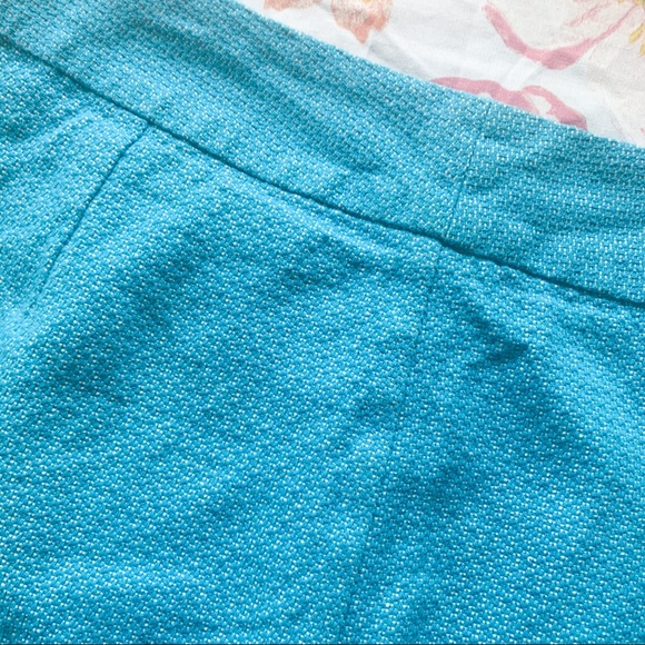 Banana Republic Turquoise Tweed Pencil Skirt 10 - Picture 2 of 7